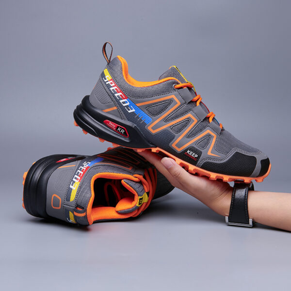 New large size camouflage outdoor sports lightweight men's hiking shoes cycling shoes - Image 8