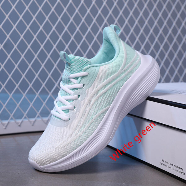 Sneakers Women's New Summer Breathable Shock Absorption Lightweight Soft Bottom Running Shoes Women - Image 2