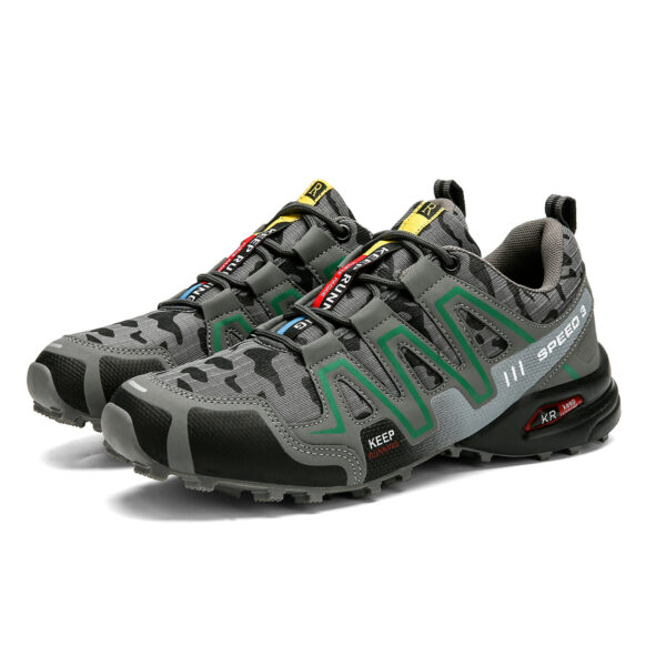 New large size camouflage outdoor sports lightweight men's hiking shoes cycling shoes - Image 8