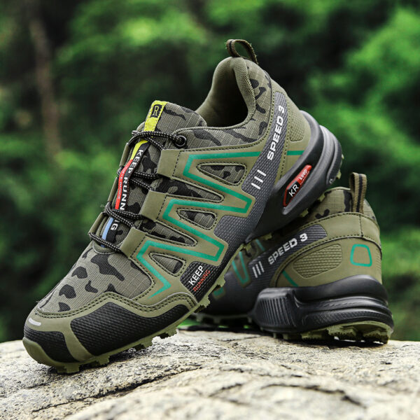 New large size camouflage outdoor sports lightweight men's hiking shoes cycling shoes - Image 11