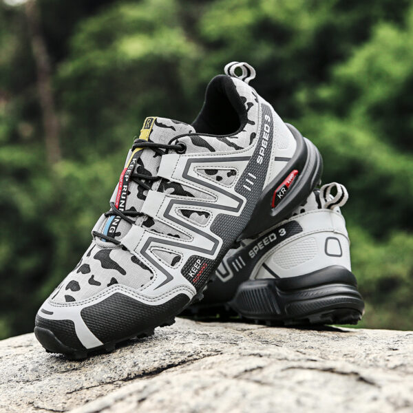 New large size camouflage outdoor sports lightweight men's hiking shoes cycling shoes - Image 12