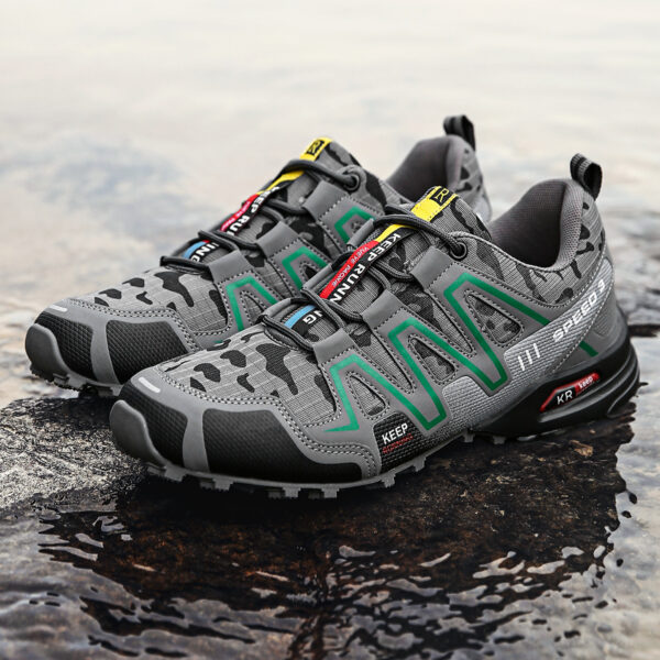New large size camouflage outdoor sports lightweight men's hiking shoes cycling shoes - Image 14
