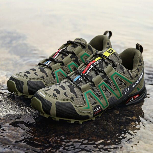 New large size camouflage outdoor sports lightweight men's hiking shoes cycling shoes - Image 15