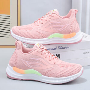 Summer new breathable leisure flyknit women's shoes sports tennis shoes tide shoes