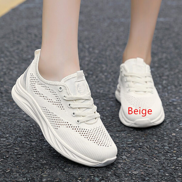 Sneakers Women's New Summer Breathable Shock Absorption Lightweight Soft Bottom Running Shoes Women - Image 4