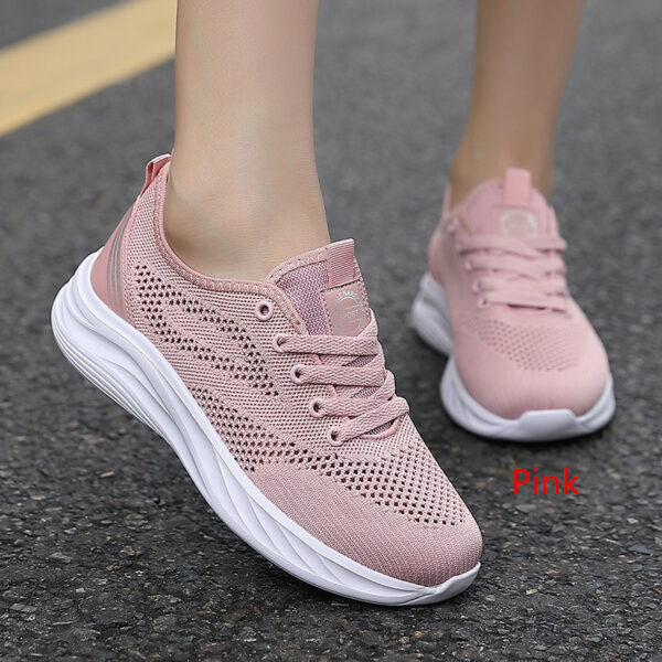 Sneakers Women's New Summer Breathable Shock Absorption Lightweight Soft Bottom Running Shoes Women - Image 3