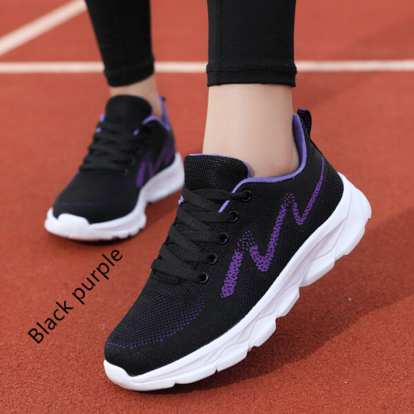 Sneakers Women's New Summer Breathable Shock Absorption Lightweight Soft Bottom Running Shoes Women - Image 5