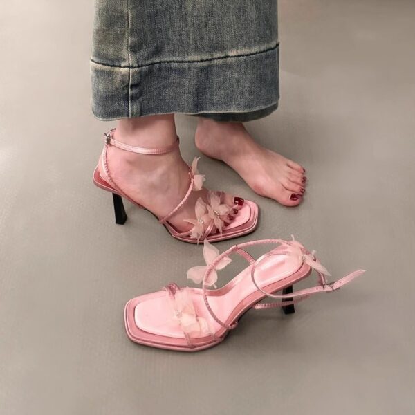 Fairy high heels sandals new summer temperament fine heel women's shoes - Image 4