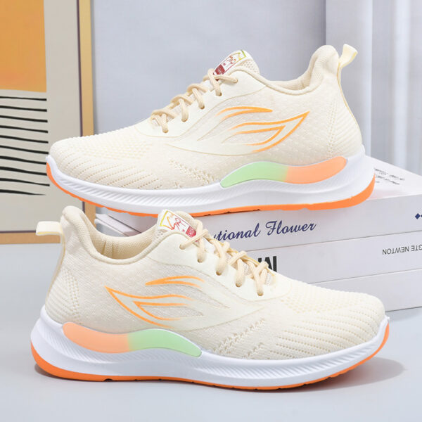 Summer new breathable leisure flyknit women's shoes sports tennis shoes tide shoes - Image 5